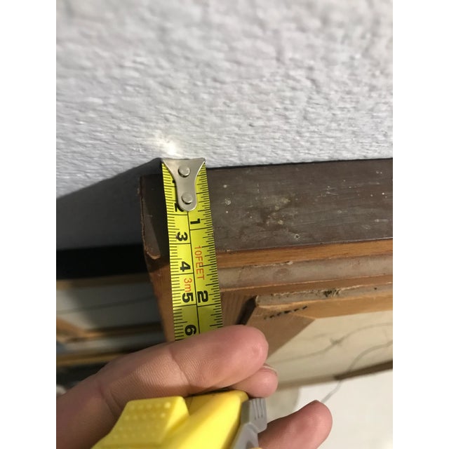 Blue Monumental Mid Century Signed (Eisaman?) and Framed Cubism Still-Life Oil Painting For Sale - Image 8 of 10