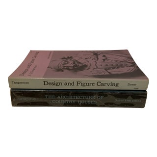 1960s Country Houses and Figure Carving Books- Set of 2 For Sale