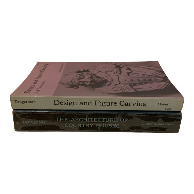 1960s Country Houses and Figure Carving Books- Set of 2 For Sale