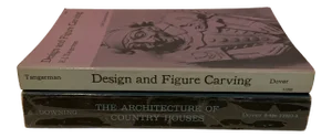 1960s Country Houses and Figure Carving Books- Set of 2
