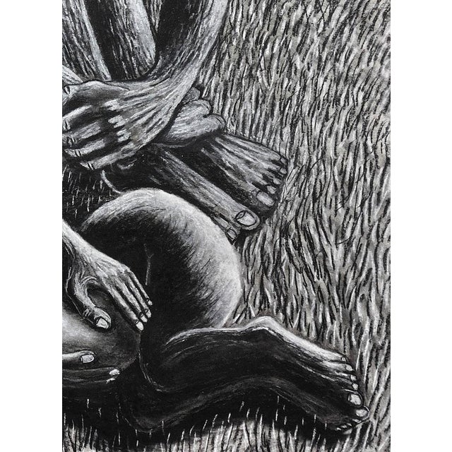 Julian Ruddock, The Thief, Pastel on Paper, 1980s, Pastel For Sale - Image 9 of 18