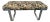 Mid 20th Century Milo Baughman Style Floral Upholstered Chrome Bench For Sale