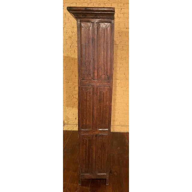 15th Century Gothic 4-Door Cupboard or Wardrobe in Oak For Sale - Image 14 of 18