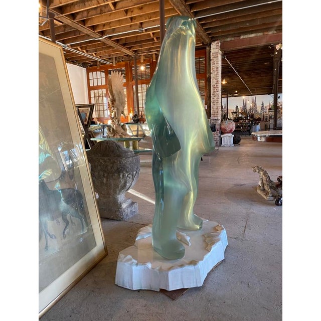 1989 "Standing Bear" Polyresin Sculpture by Louis Von Koelnau Chairish