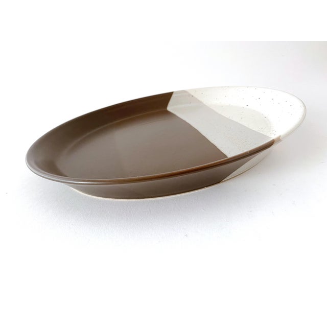 Brown Vintage Mikasa Ben Seibel Designed Stoneware Pottery Plates - Set of 4 For Sale - Image 8 of 13
