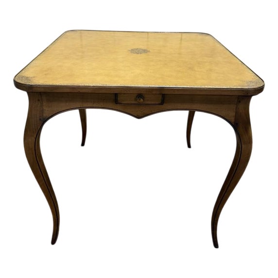 Louis XV Style Leather Game Table For Sale