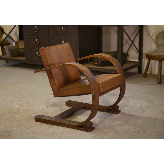 1950s Armchair by Adrien Audoux and Frida Minet for Vibo Vesoul, 1950s For Sale - Image 5 of 15