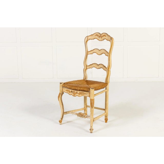 French Painted Chairs, 1940s, Set of 8 For Sale - Image 6 of 14