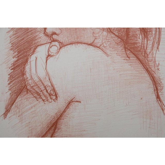 Antoniucci Volti, Nu au regard mystérieux (Nude), Lithograph For Sale - Image 4 of 6