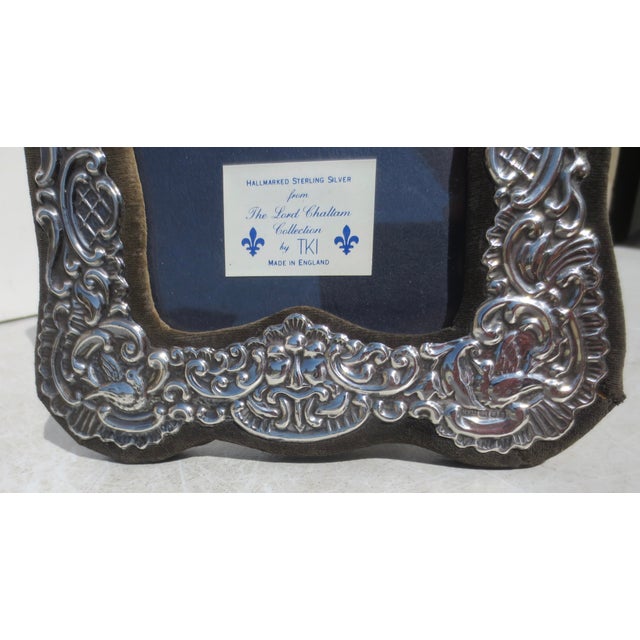 T K I "Lord Chatham Collection" Sterling Silver Photo Frame For Sale - Image 4 of 7