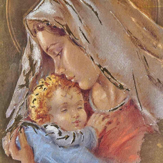 Carlo Parisi, Madonna with Child, Painting For Sale - Image 3 of 5