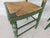 Mid 20th Century L Hitchcock Green Rush Bottom Stenciled Chairs - A Pair For Sale - Image 5 of 17