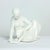 Vintage White Porcelain Statue of Reading Lady from Jihokera, 1960s For Sale - Image 10 of 11