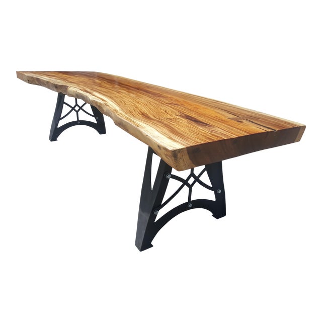 Solid Slab Acacia Wood Live Edge Dining Table Chairish