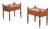 Brutalist Oak Nightstands attributed to Henning Kjærnulf, 1970s, Set of 2 For Sale