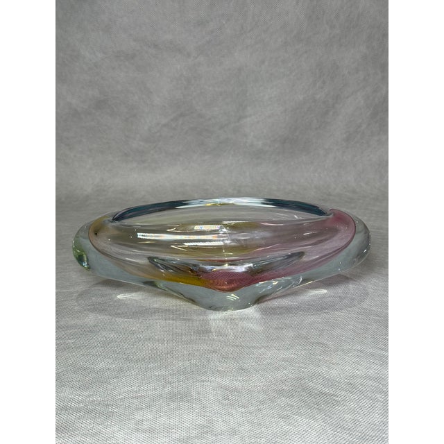 Art Glass Bowl by J. Rozinek, Czech Republic, 1960s For Sale - Image 6 of 8