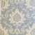 Designer Thibaut Cream & Periwinkle Blue Bridgewater Damask F9158 Fabric- 2 Yards For Sale
