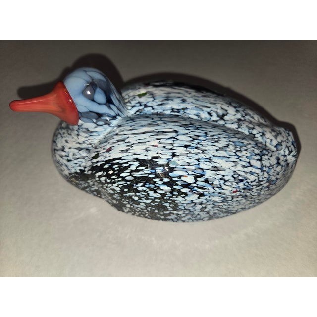 Kosta Boda 1970's Vintage Kosta Boda "Boda Birds" Art Glass Duck by Bertil Vallien For Sale - Image 4 of 11