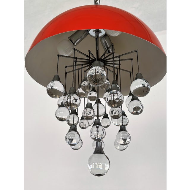 Space Age Jelly Fish Pendant Light, 1980s For Sale - Image 4 of 16