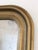Antique French Louis Philippe small full-length mirror, dating to the late 19th century. The mirror features a gold-...