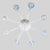 Baby Blue Large Vintage Eight Arm Opaline Murano Glass Chandelier in the Manner of Barovier & Toso For Sale - Image 8 of 18