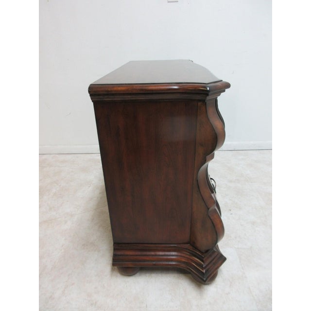 1990s Ethan Allen Tuscany Serpentine French Paint Decorated Commode Dresser Chest For Sale - Image 12 of 12