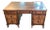 Queen Anne Style Pedestal Desk For Sale