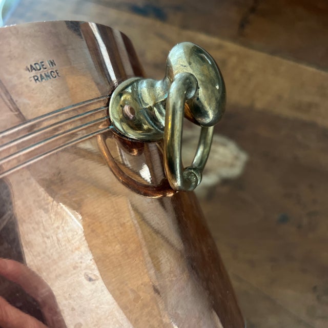 Mid 20th Century Antique Copper and Brass French Wine or Champagne Cooler Ice Bucket For Sale - Image 5 of 5