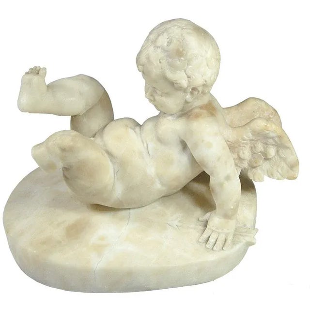 19th Century Italian Alabaster Cherub For Sale - Image 13 of 13