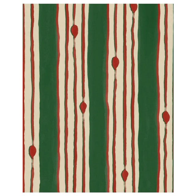 Mind the Gap Minuano Green Wallpaper For Sale