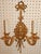 Mid 20th Century Mid 20th Century Elegant Louis XV French Style Gilt Bronze Two-Light Wall Sconces - Pair For Sale - Image 5 of 6