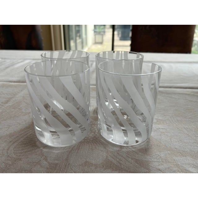 Contemporary Kate Spade Banyan Stripe Double Old Fashioned Glasses Set