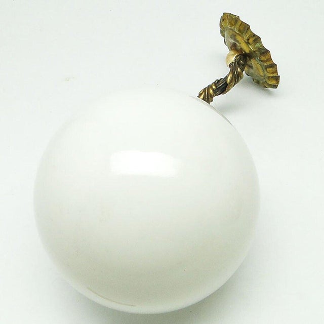 The wall lamp was produced in Poland in the fifties of the twentieth century. It is preserved in good condition. It is...
