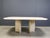 Vintage Italian Travertine and Brass Dining Table, 1970s For Sale - Image 4 of 7