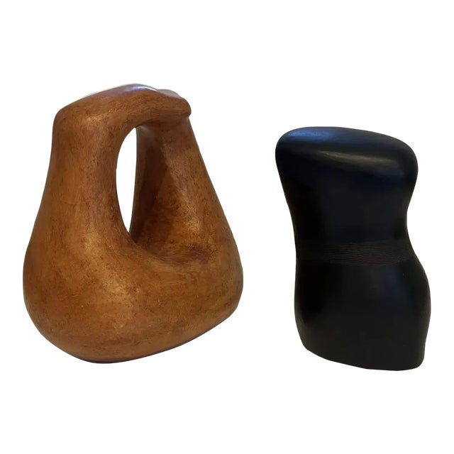Biomorphic Sculpture “Arches/Rocks” in the Manner of Henry Moore by Ruth Pumphrey - Set of 2 For Sale