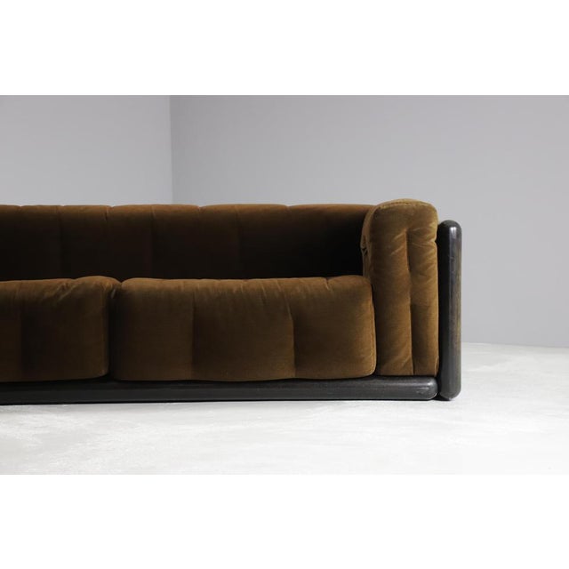 Brown Cornaro Sofa by Carlo Scarpa for Simon, 1973 For Sale - Image 8 of 17