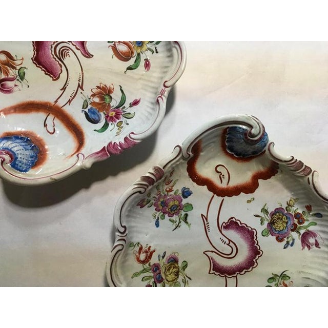 Porcelain Bowls with Pink Tulip Decor by Richard Ginori, Italy, 1750s, Set of 2 For Sale - Image 12 of 18