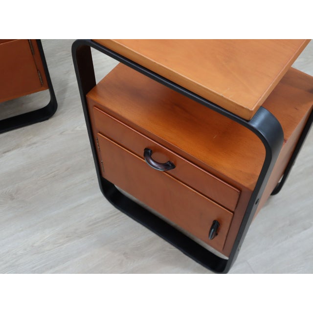 Nightstands attributed to Giuseppe Pagano for Pogatschnig, 1940s, Set of 2 For Sale - Image 10 of 16