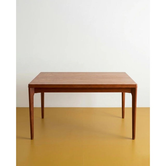 Vintage Danish Table in Teak with Extensions by Henning Kjærnulf, 1960s For Sale - Image 4 of 6