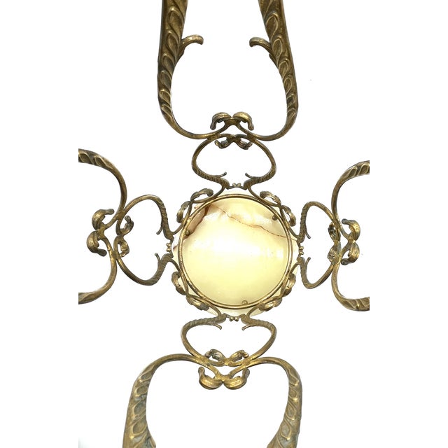 Hollywood Regency Brass and Onyx Marble Umbrella Stand from Banci Firenze, 1970s For Sale - Image 12 of 18