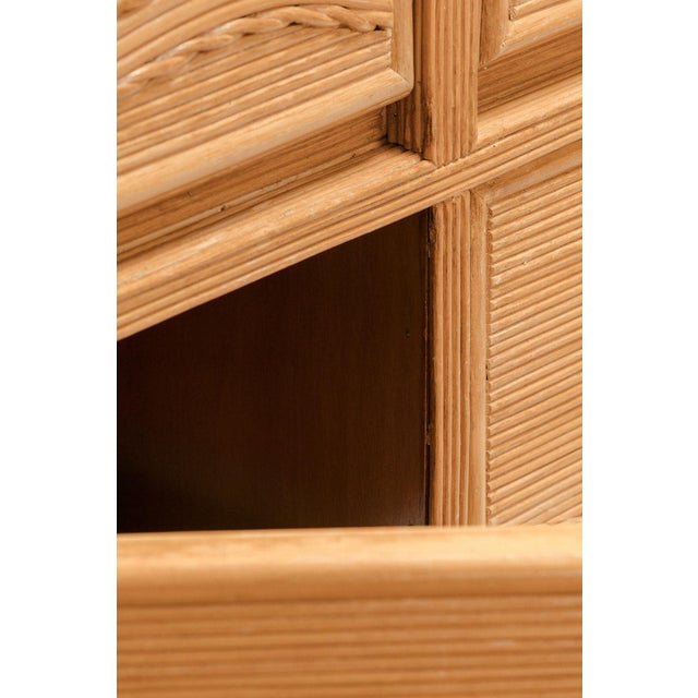 Italian Rattan Sideboard, 1970s For Sale - Image 8 of 15