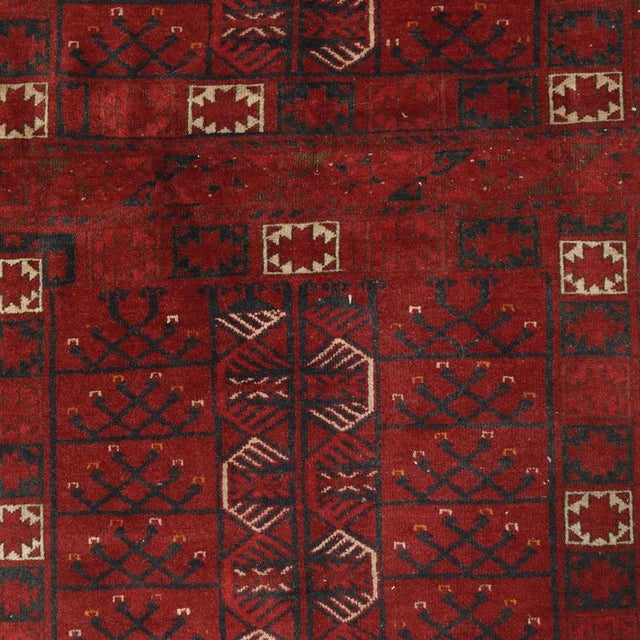 Middle Eastern Bukhara Rug in Wool For Sale - Image 4 of 8