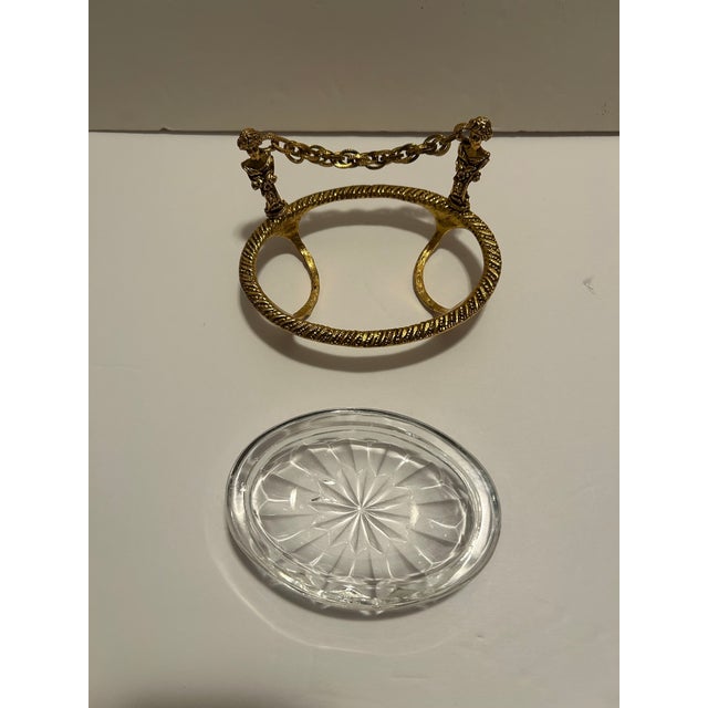 1960s Hollywood Regency Ormolu Soap Dish For Sale - Image 5 of 12