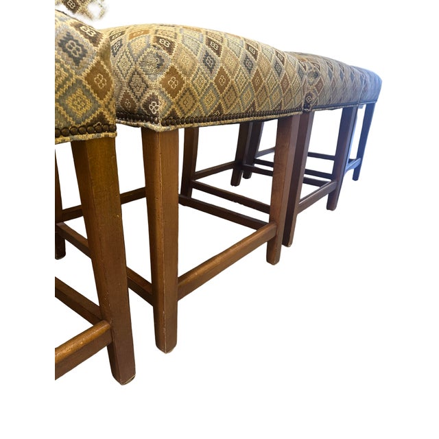 Ethan Allen Upholstered Dining Chairs – Set of 5 – Artisan Crafted For Sale - Image 9 of 12