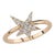 Own Your Story Diamond Rock Star Ring, Size 4 For Sale