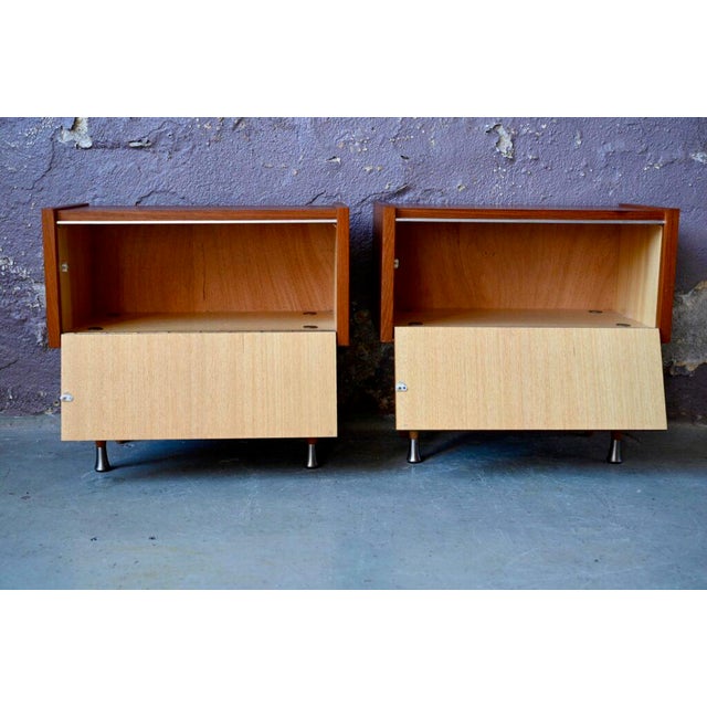 Vintage Style Scandinavian Bedside Tables or Nightstands, 1970s, Set of 2 For Sale - Image 10 of 13