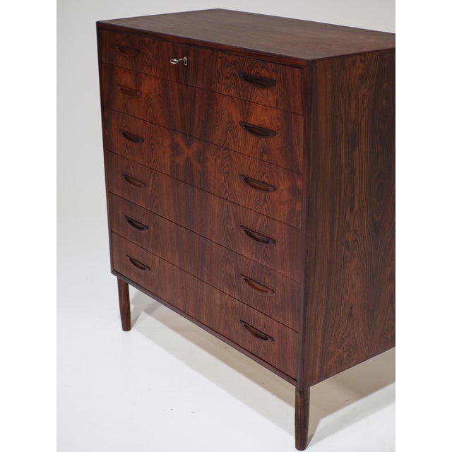 Kingwood Chest of Drawers by Henry Rosengren Hansen, 1960s For Sale - Image 16 of 18