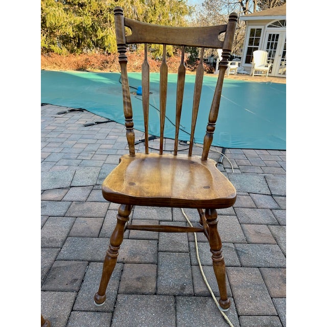 Mid-Century Modern 4 Vintage Ethan Allen Side Chairs For Sale - Image 3 of 10