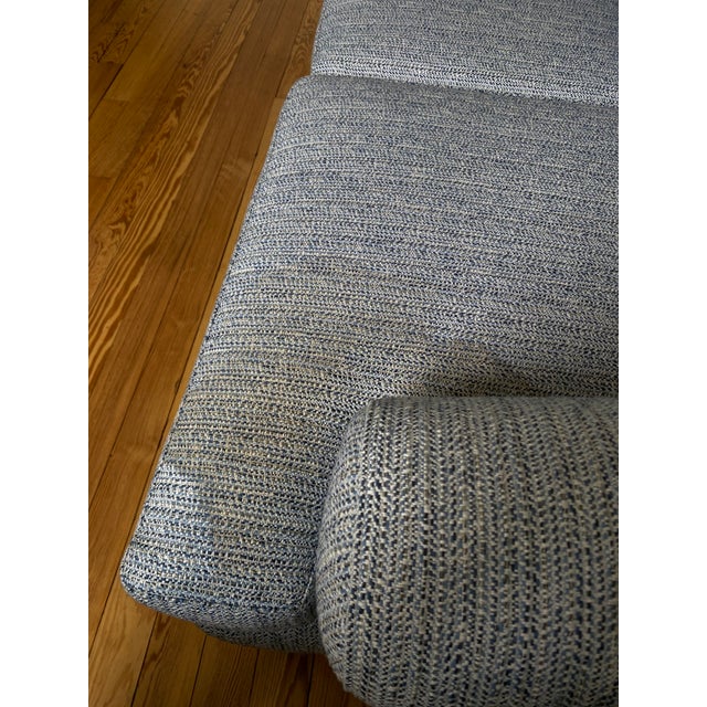 Baker Furniture Company 1950s Attributed Baker Vintage Sofa Newly Re-Upholstered. For Sale - Image 4 of 5