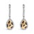 Indulge in the exquisite artistry of these enchanting earrings, meticulously crafted from 10K yellow gold-plated sterling...